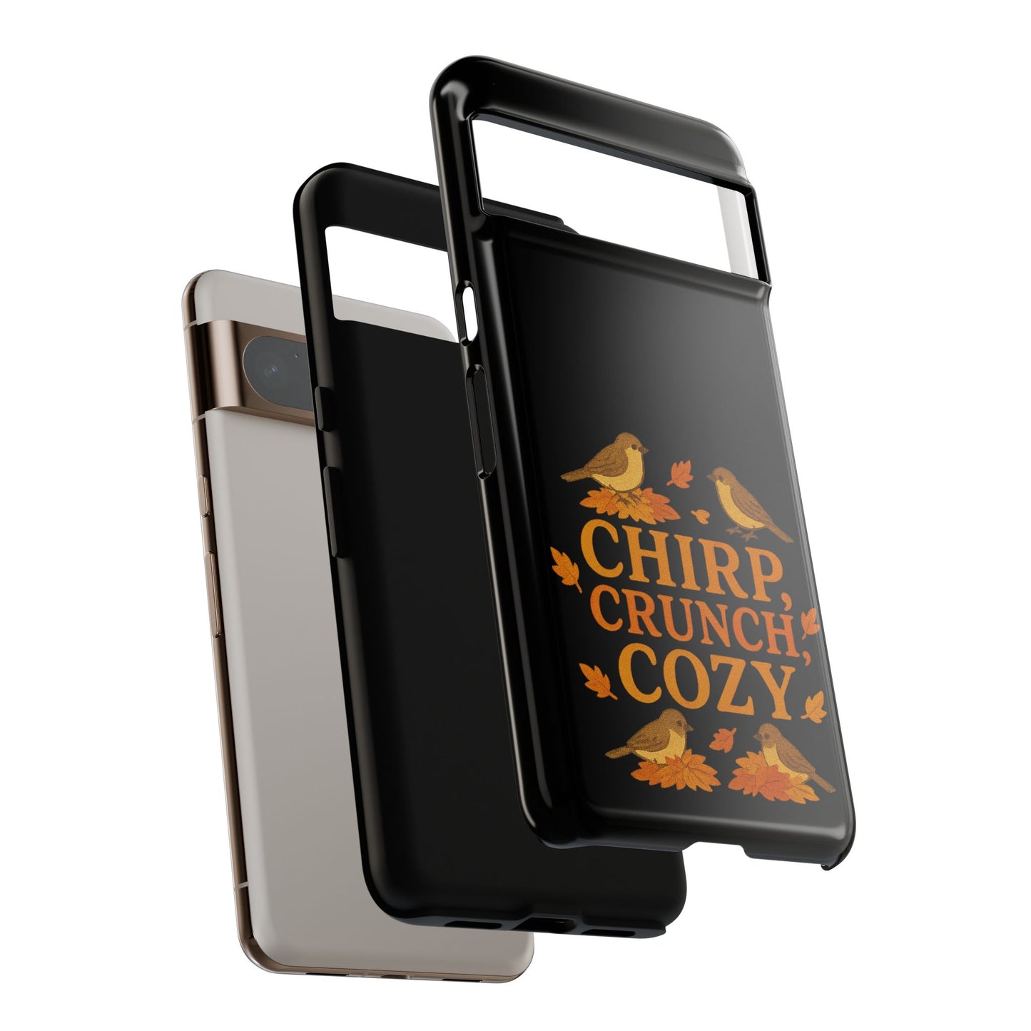 Chirp Crunch Cozy Autumn Themed Phone Case