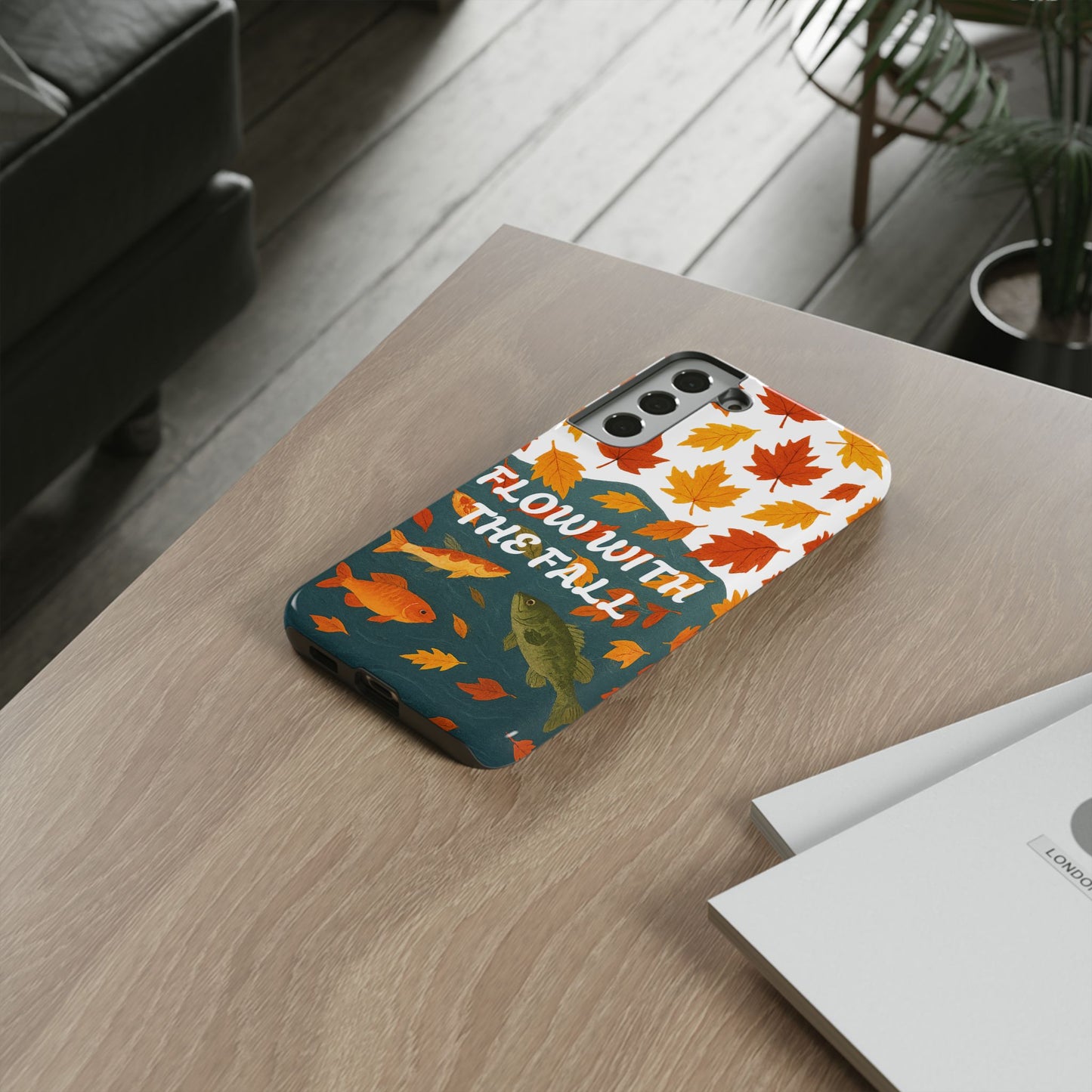 Flow With The Fall Fish Phone Case