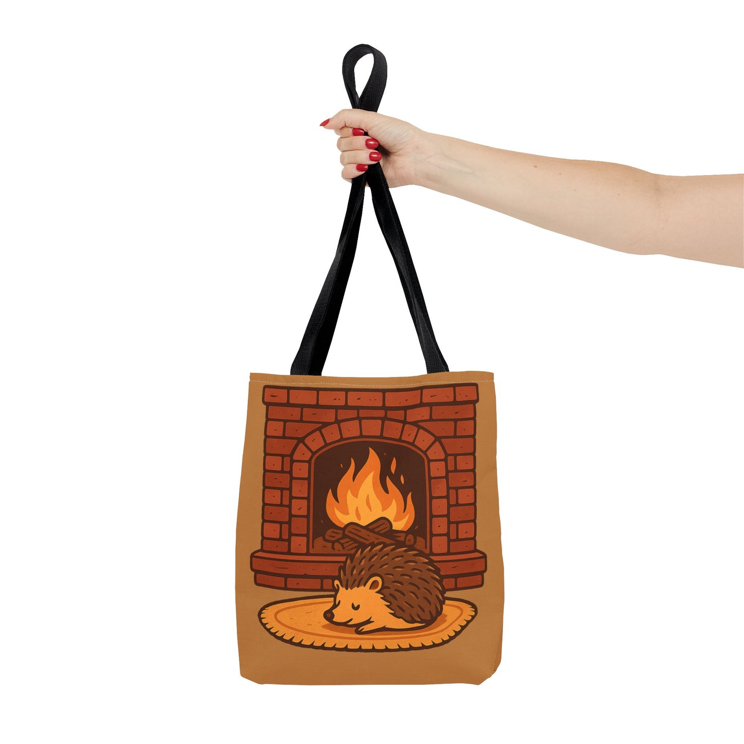 Fireside Spines Cozy Autumn Tote Bag