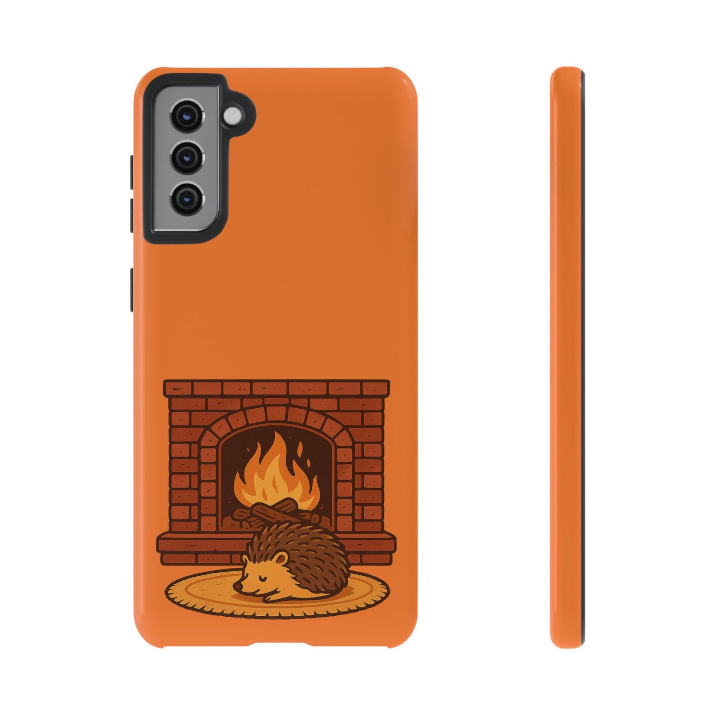 Fireside Spines Cozy Autumn Hedgehog Phone Case