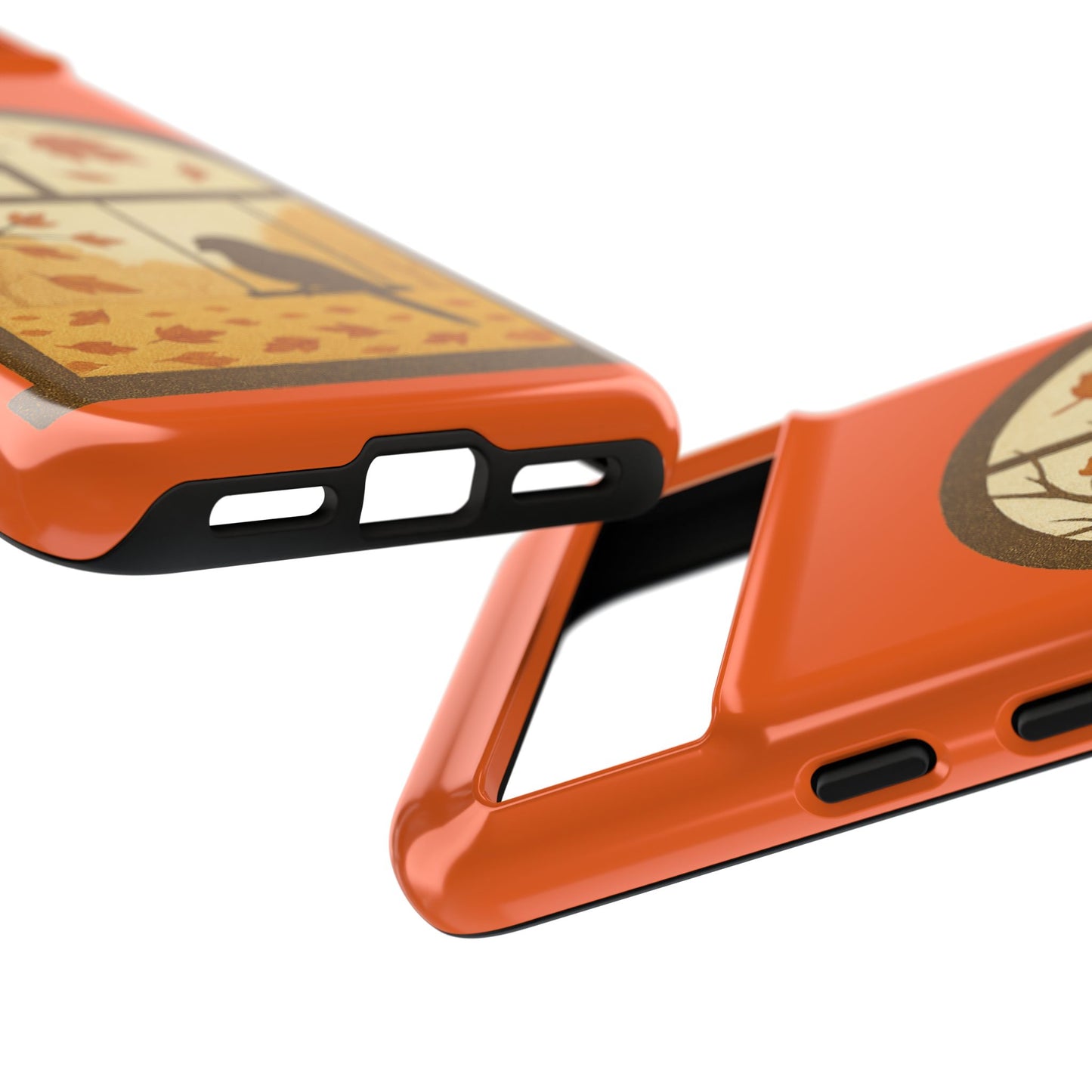 Bird In The Window Autumn Themed Phone Case