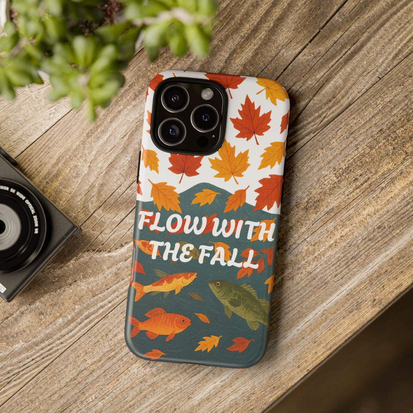 Flow With The Fall Fish Phone Case