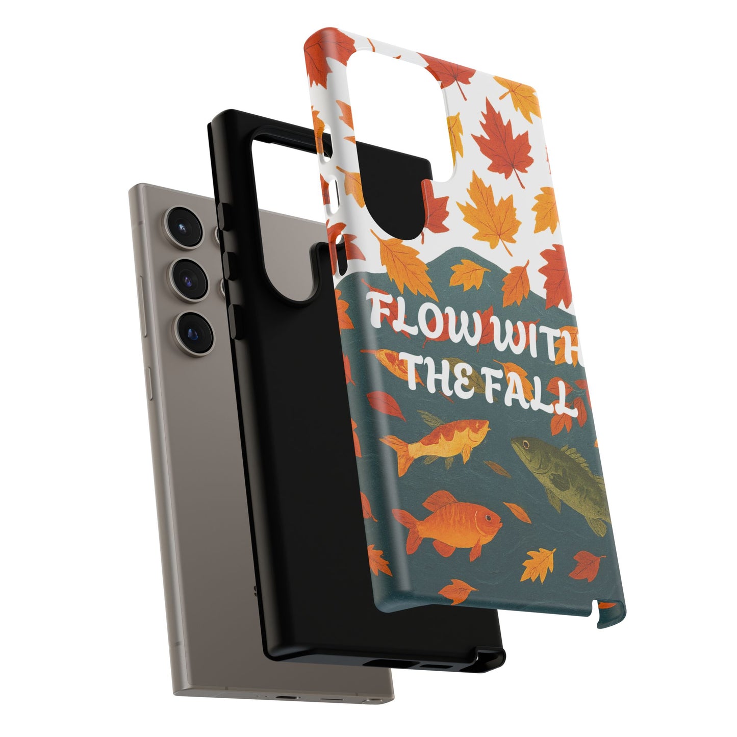 Flow With The Fall Fish Phone Case