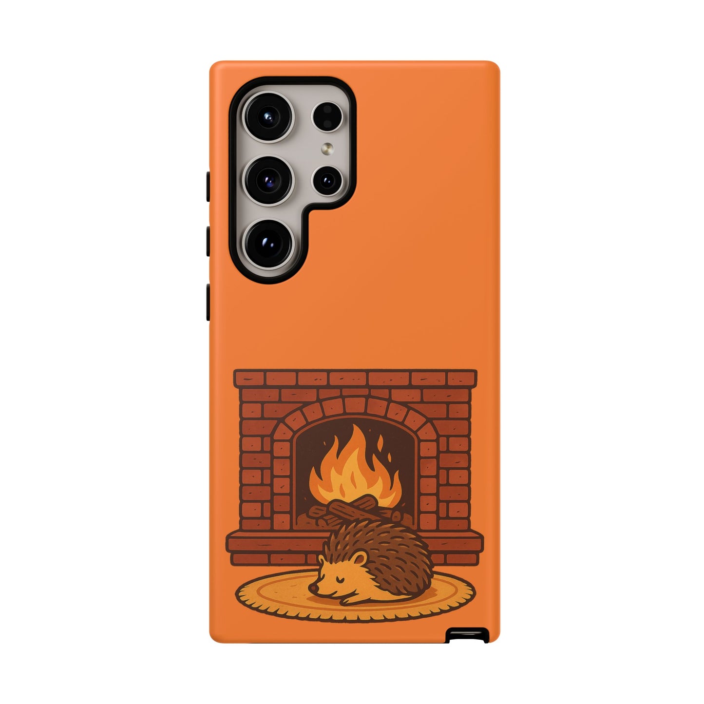 Fireside Spines Cozy Autumn Hedgehog Phone Case
