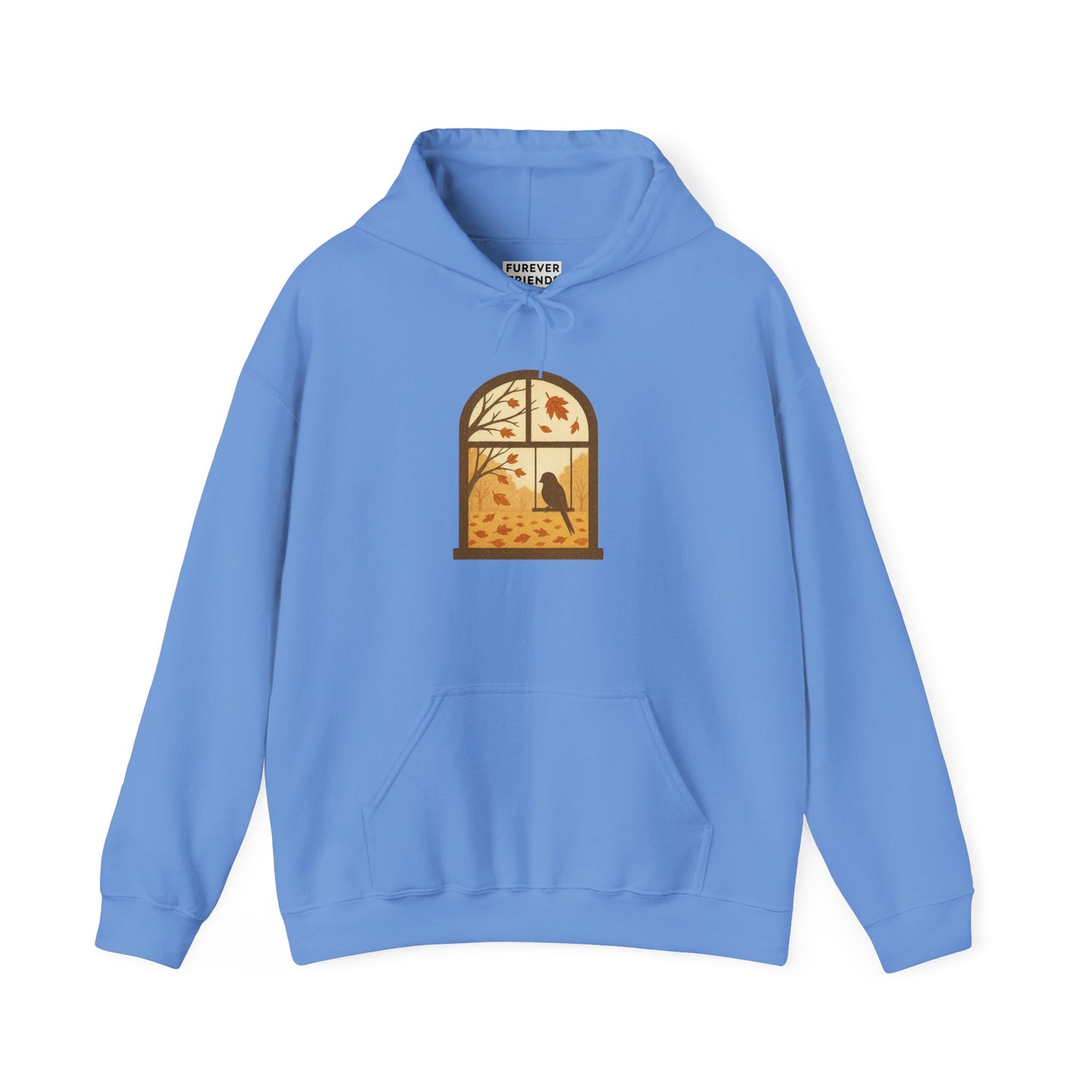 Bird In The Window Autumn Themed Hoodie