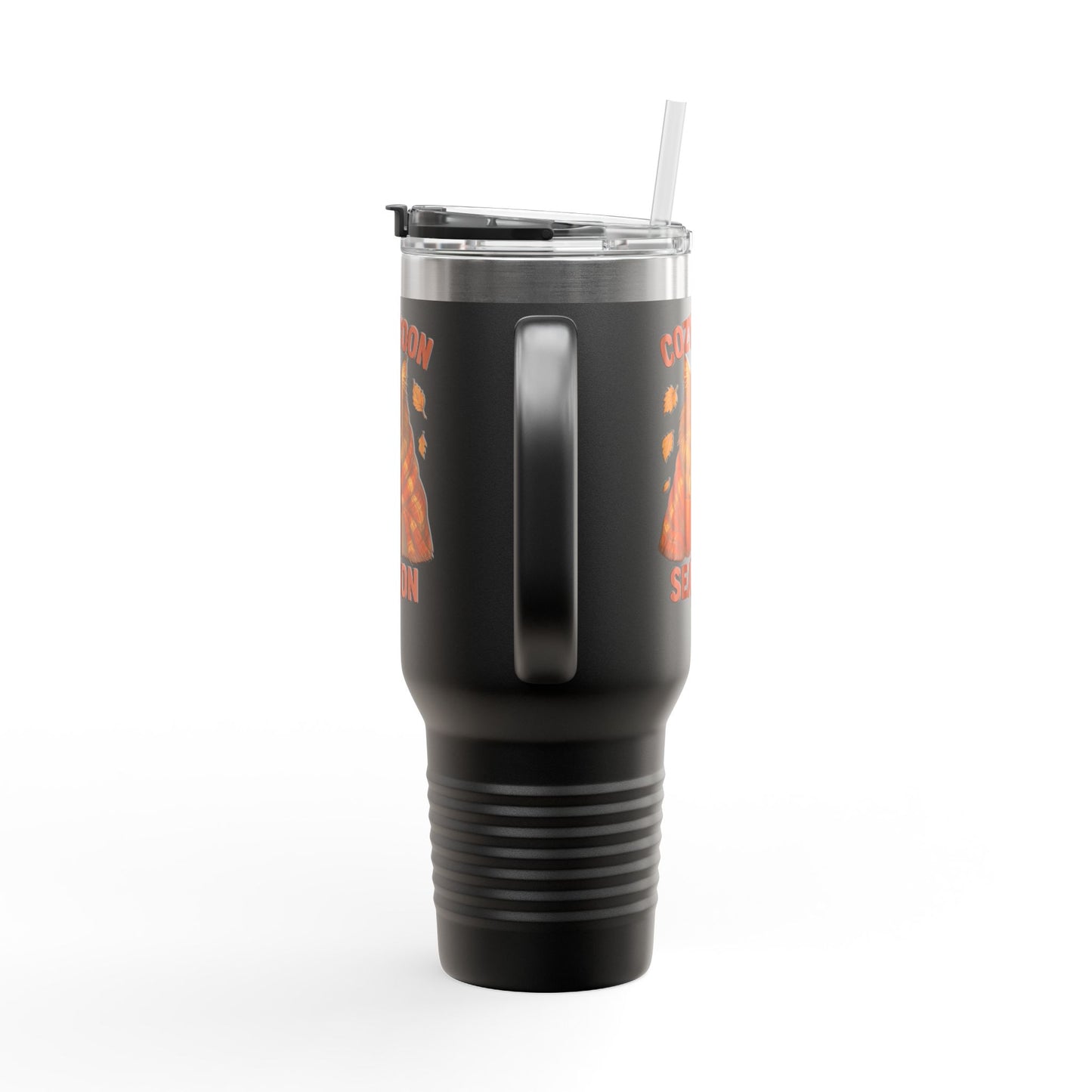 Cozy Coon Season Cat Travel Mug
