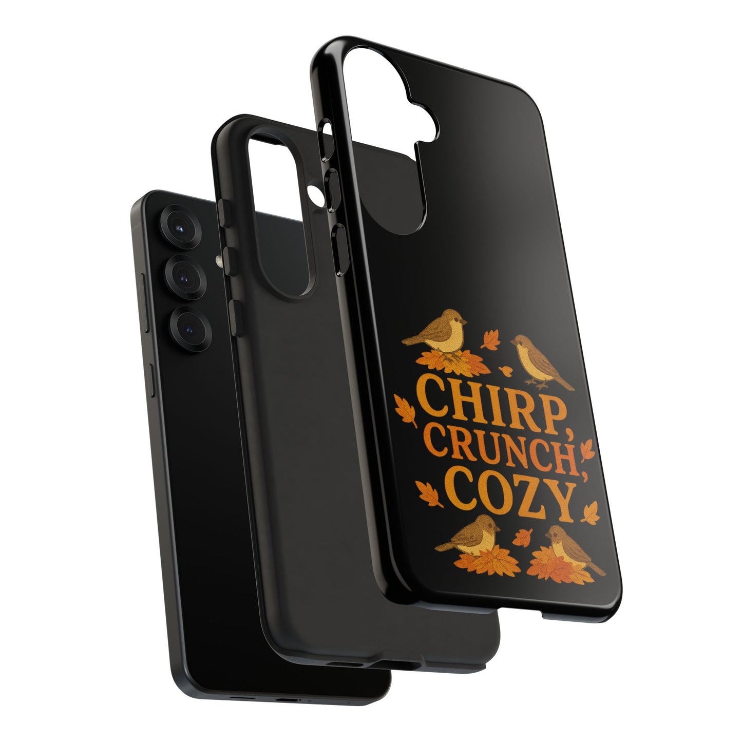 Chirp Crunch Cozy Autumn Themed Phone Case