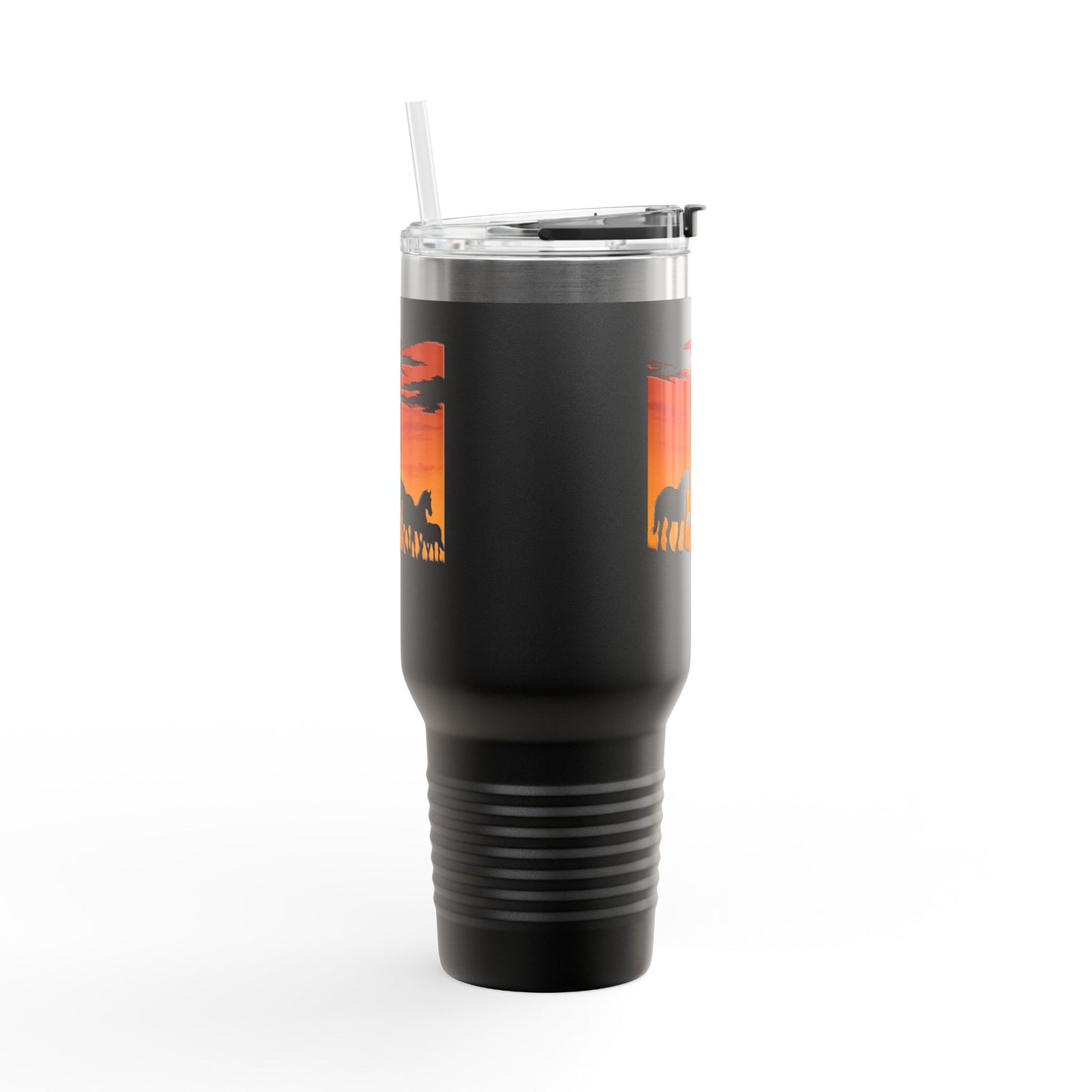 Horses on the Horizon Autumn Themed Travel Mug