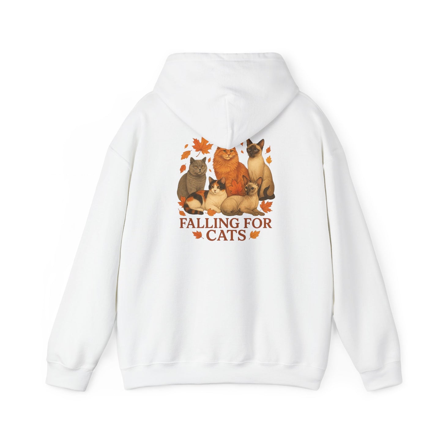Falling For Cats Hooded Sweatshirt