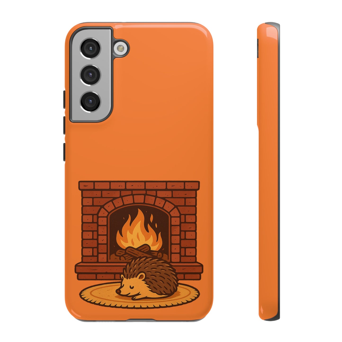 Fireside Spines Cozy Autumn Hedgehog Phone Case