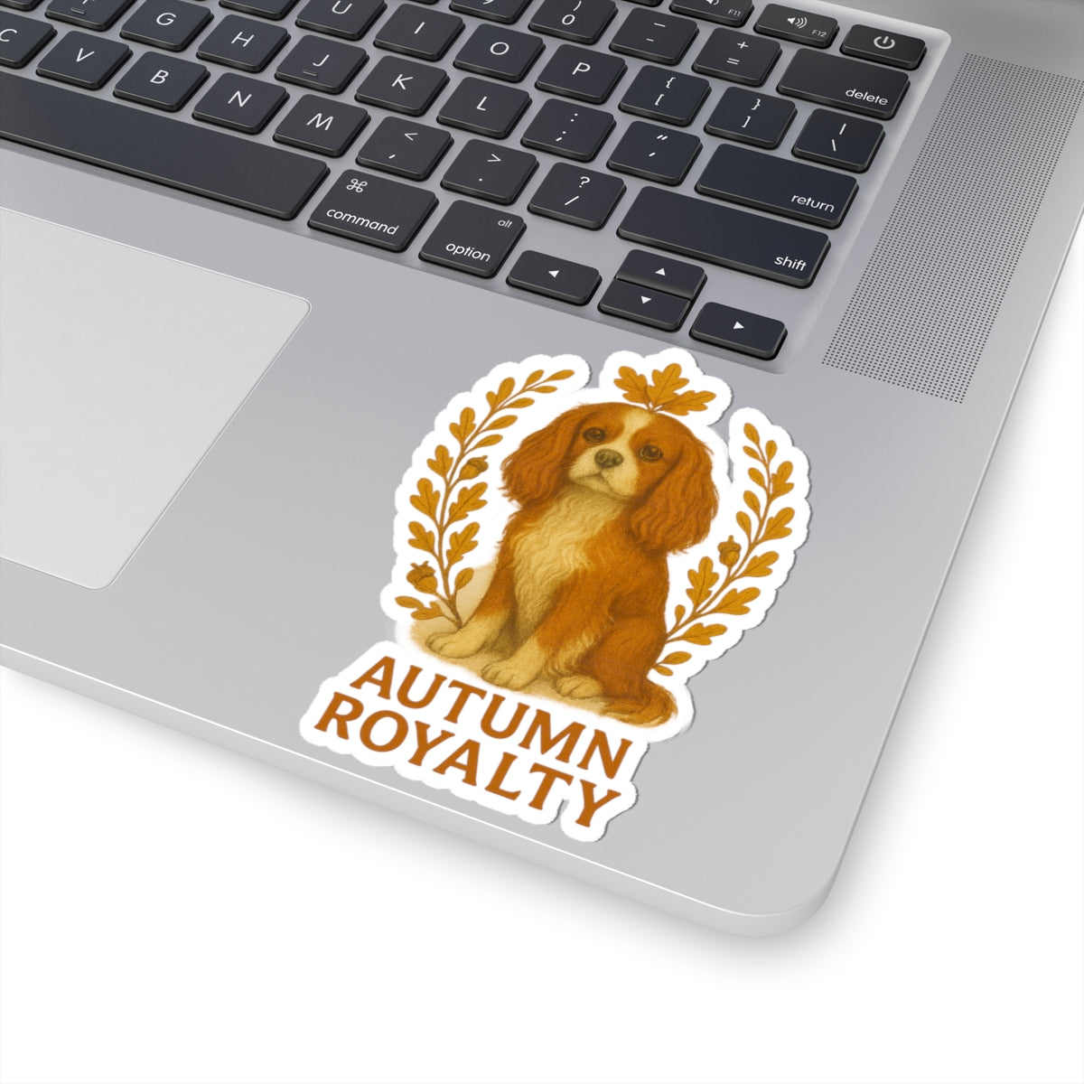 Autumn Royalty Cavalier Spaniel Dog Sticker
