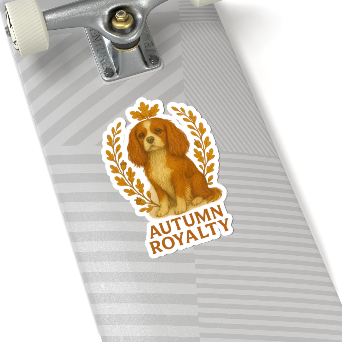 Autumn Royalty Cavalier Spaniel Dog Sticker