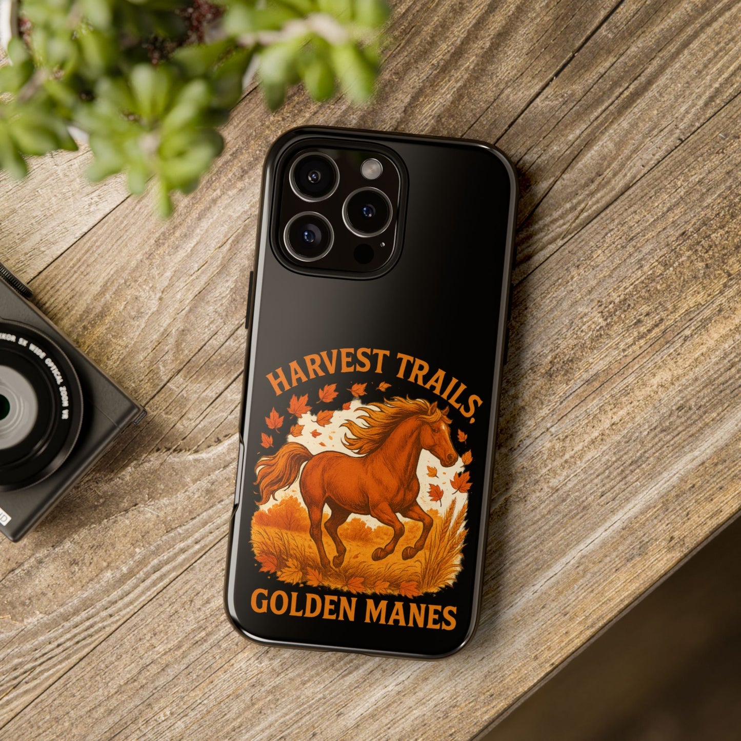 Harvest Trails Golden Manes Autumn Themed Phone Case