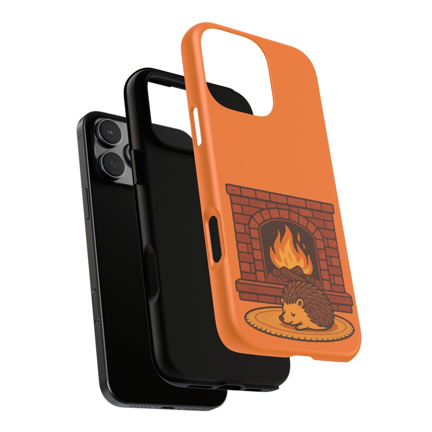 Fireside Spines Cozy Autumn Hedgehog Phone Case