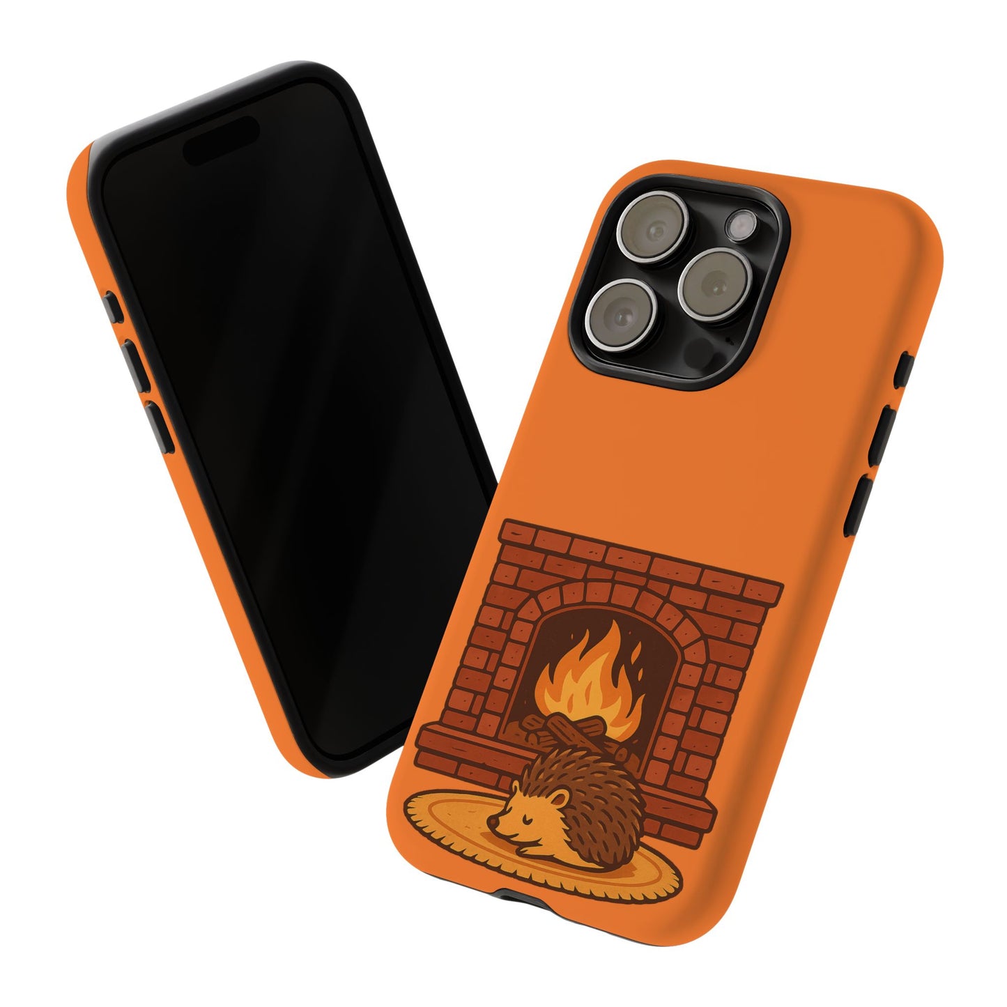 Fireside Spines Cozy Autumn Hedgehog Phone Case