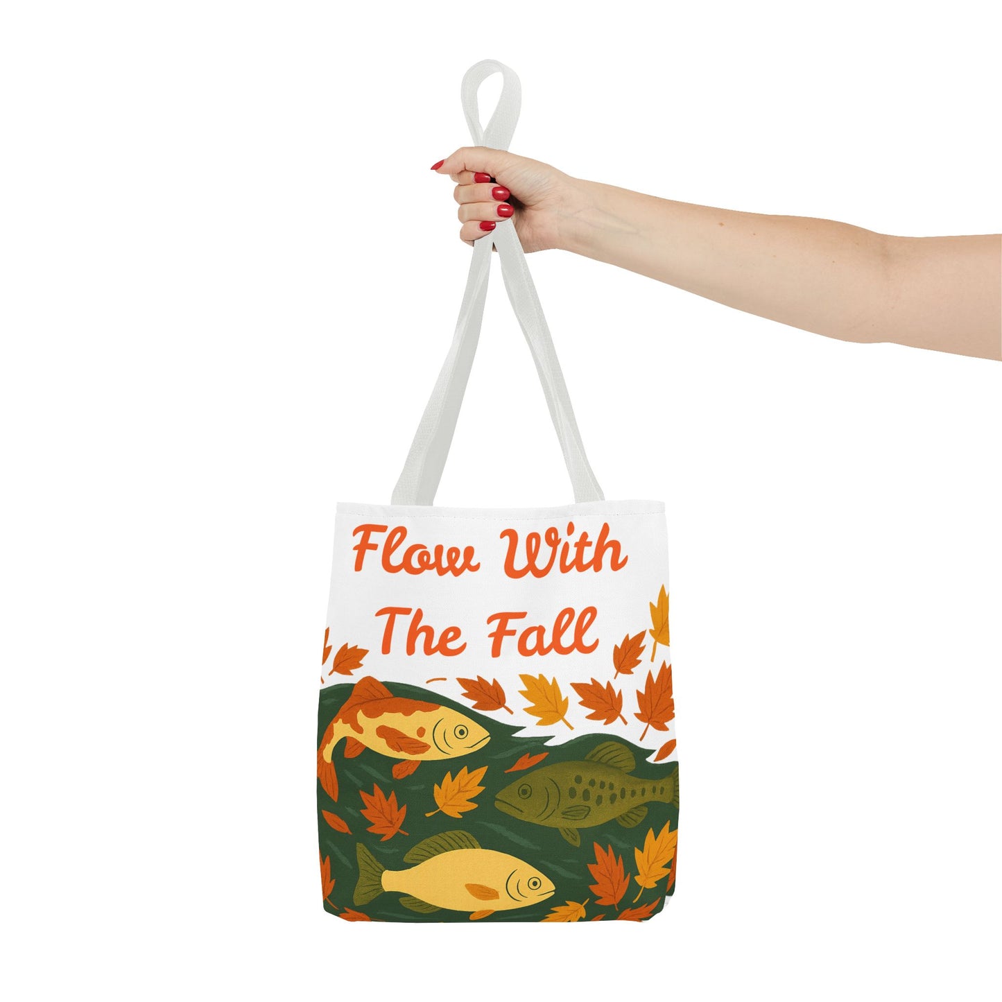 Flow With The Fall Print Tote Bag