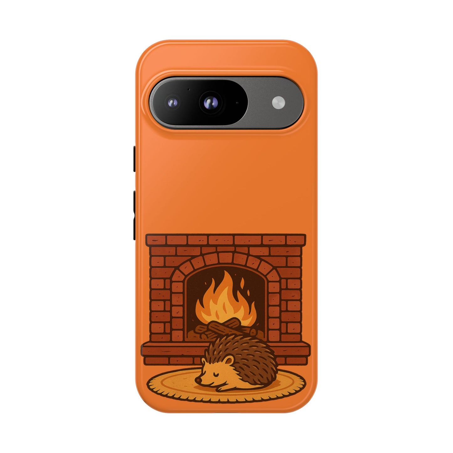 Fireside Spines Cozy Autumn Hedgehog Phone Case