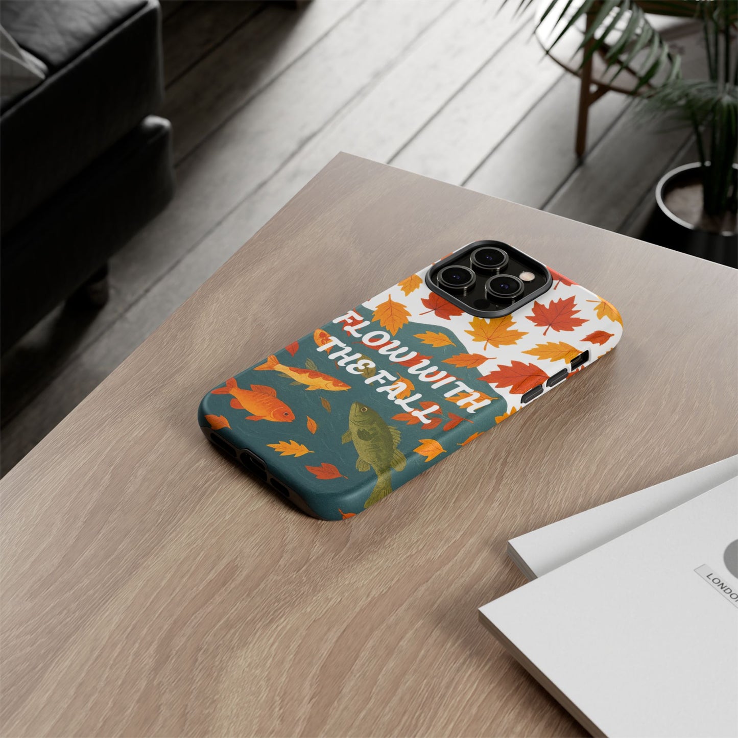 Flow With The Fall Fish Phone Case