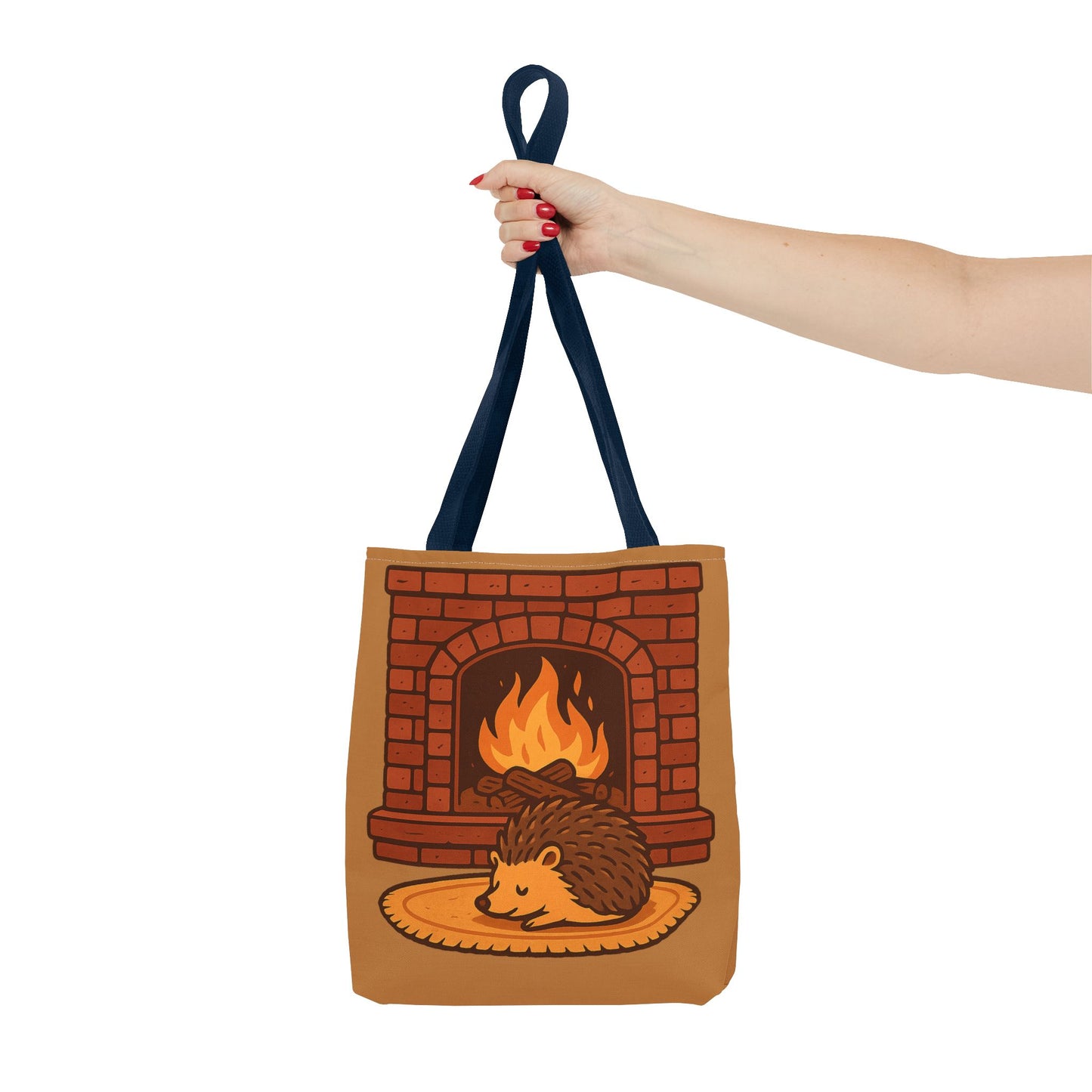 Fireside Spines Cozy Autumn Tote Bag
