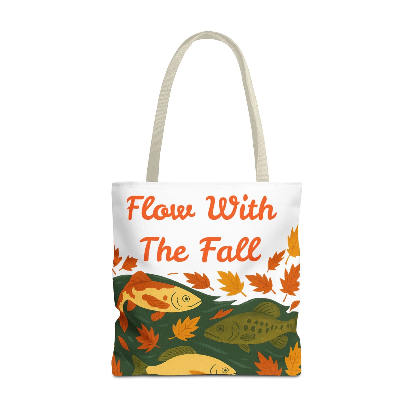 Flow With The Fall Print Tote Bag