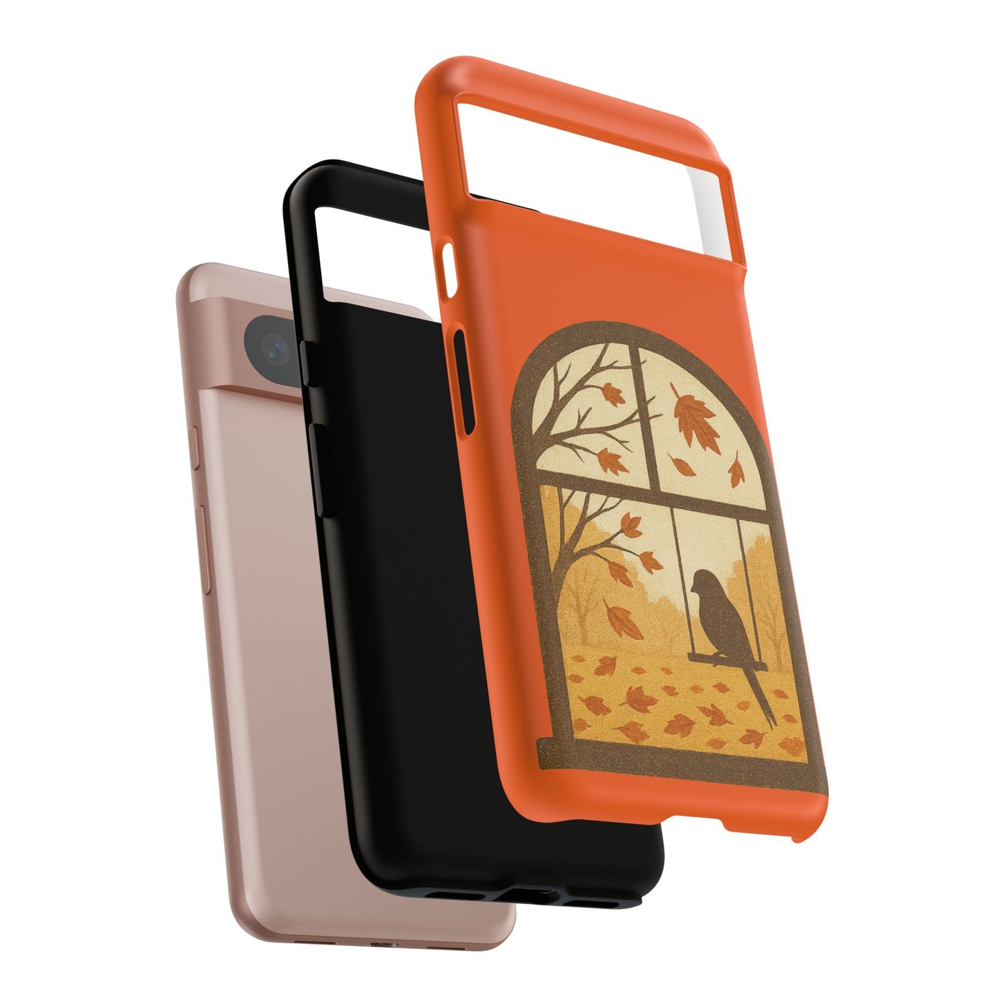 Bird In The Window Autumn Themed Phone Case