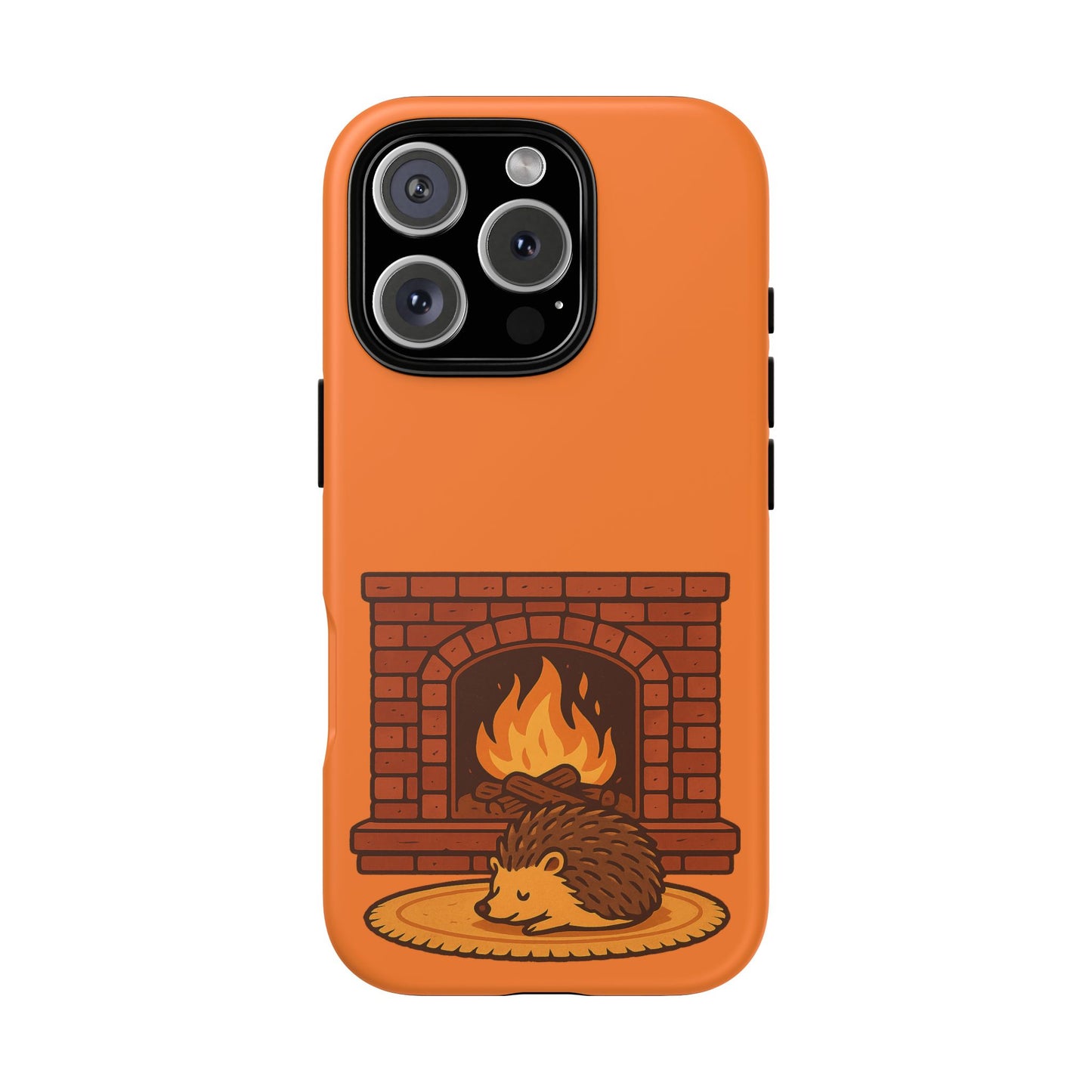 Fireside Spines Cozy Autumn Hedgehog Phone Case