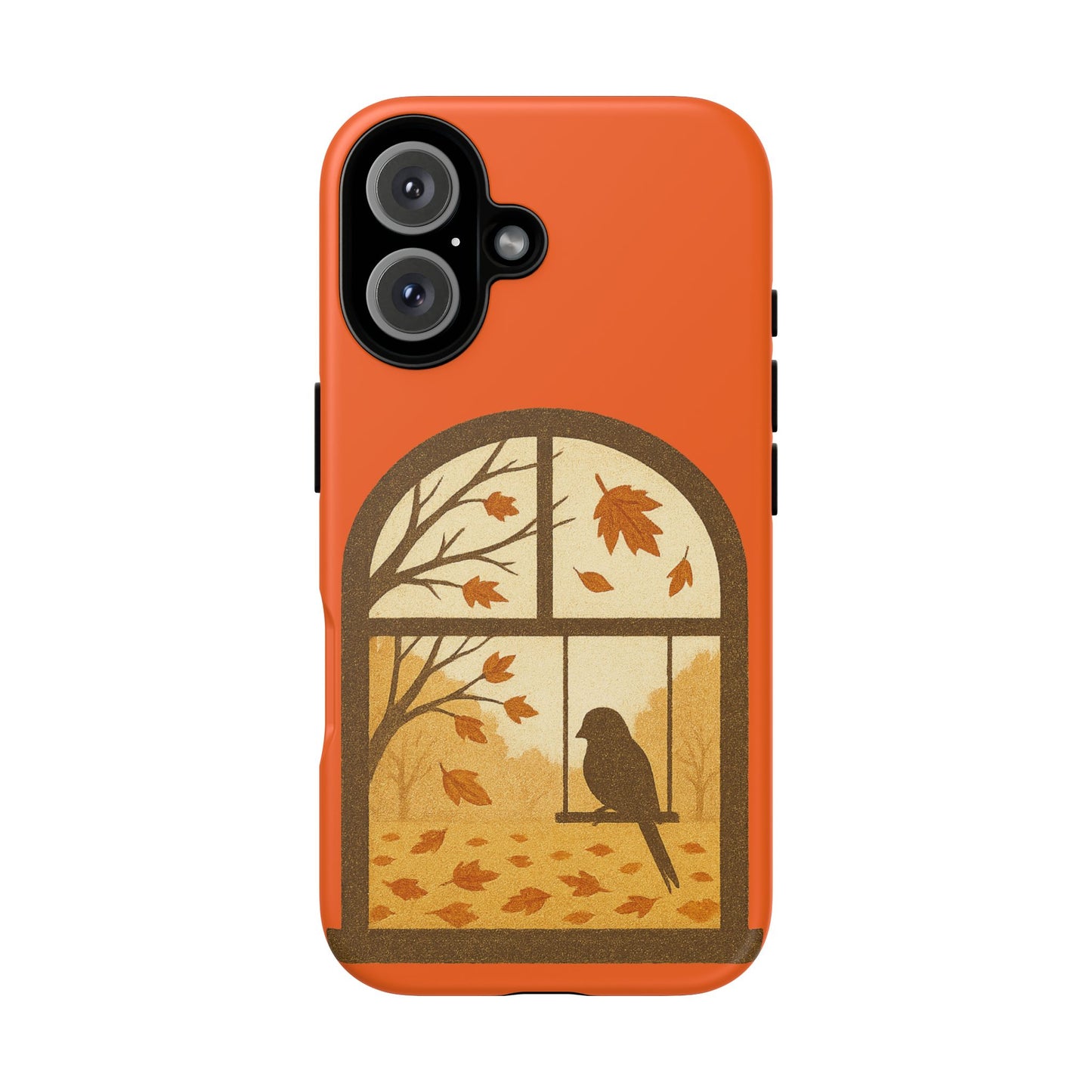 Bird In The Window Autumn Themed Phone Case