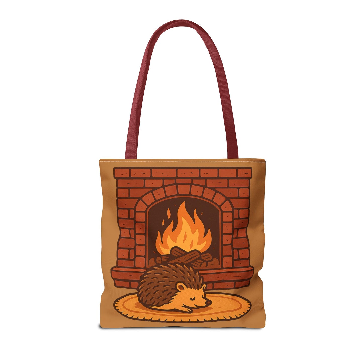 Fireside Spines Cozy Autumn Tote Bag