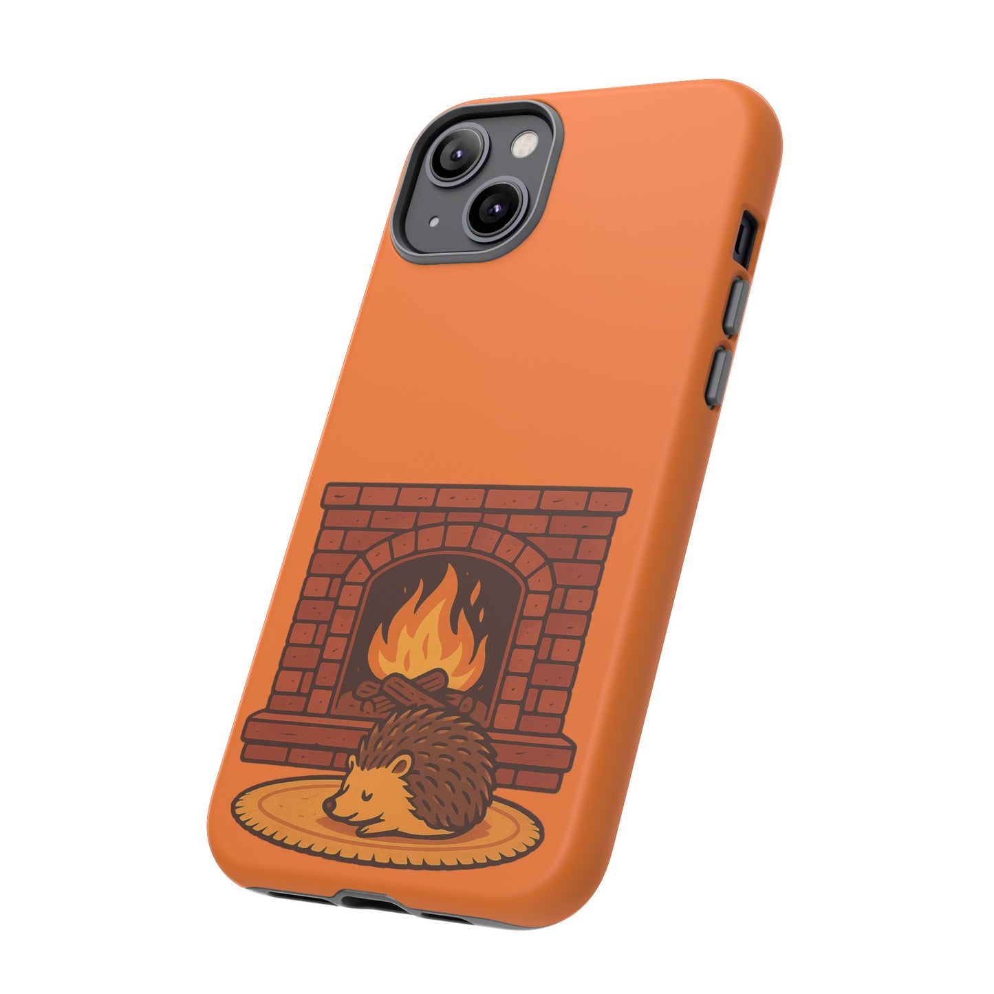 Fireside Spines Cozy Autumn Hedgehog Phone Case