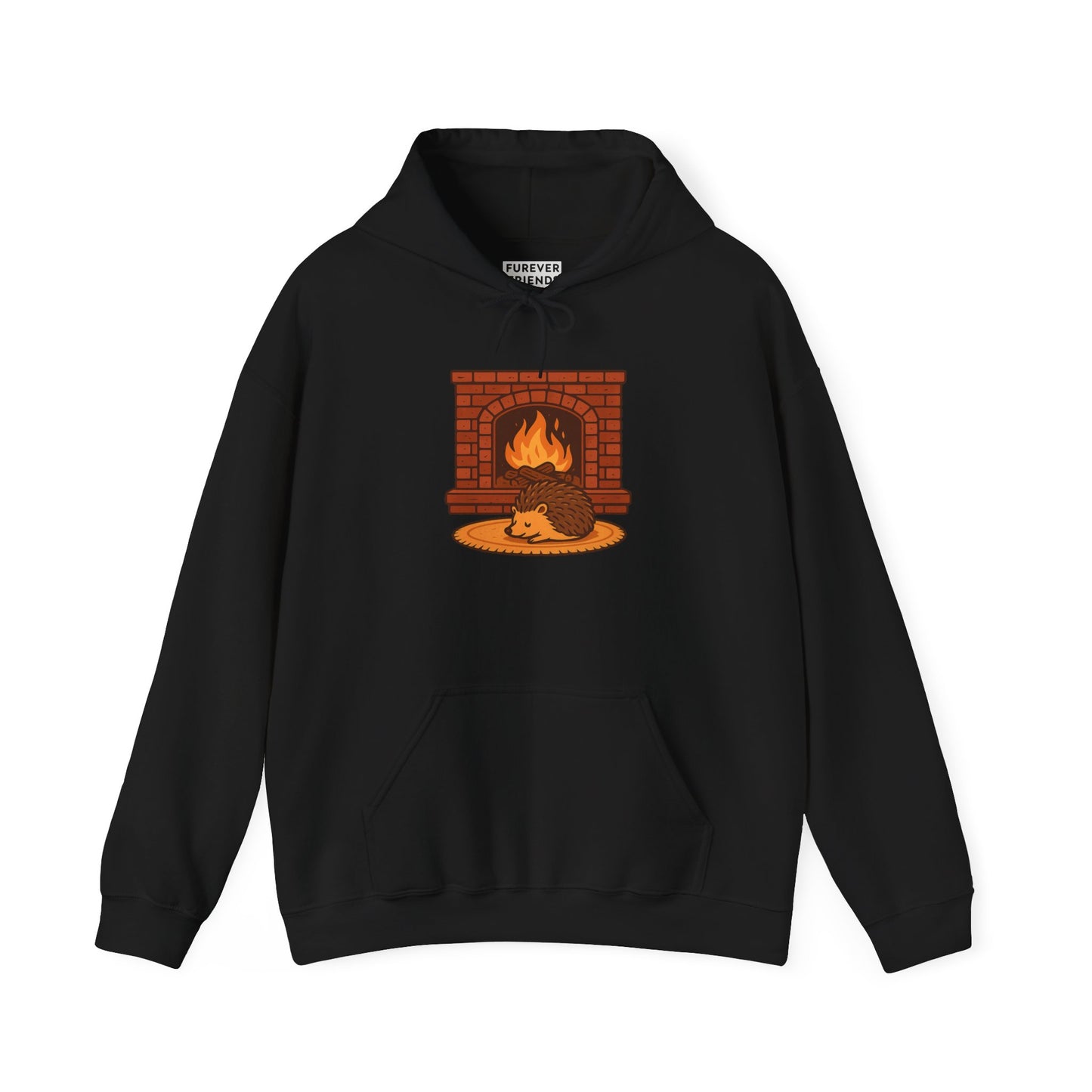 Fireside Spines Cozy Autumn Hoodie