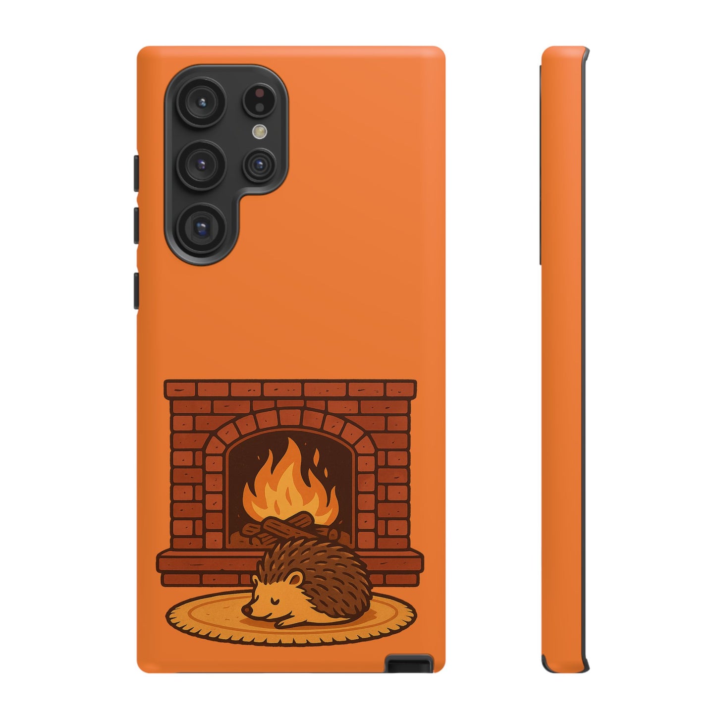 Fireside Spines Cozy Autumn Hedgehog Phone Case