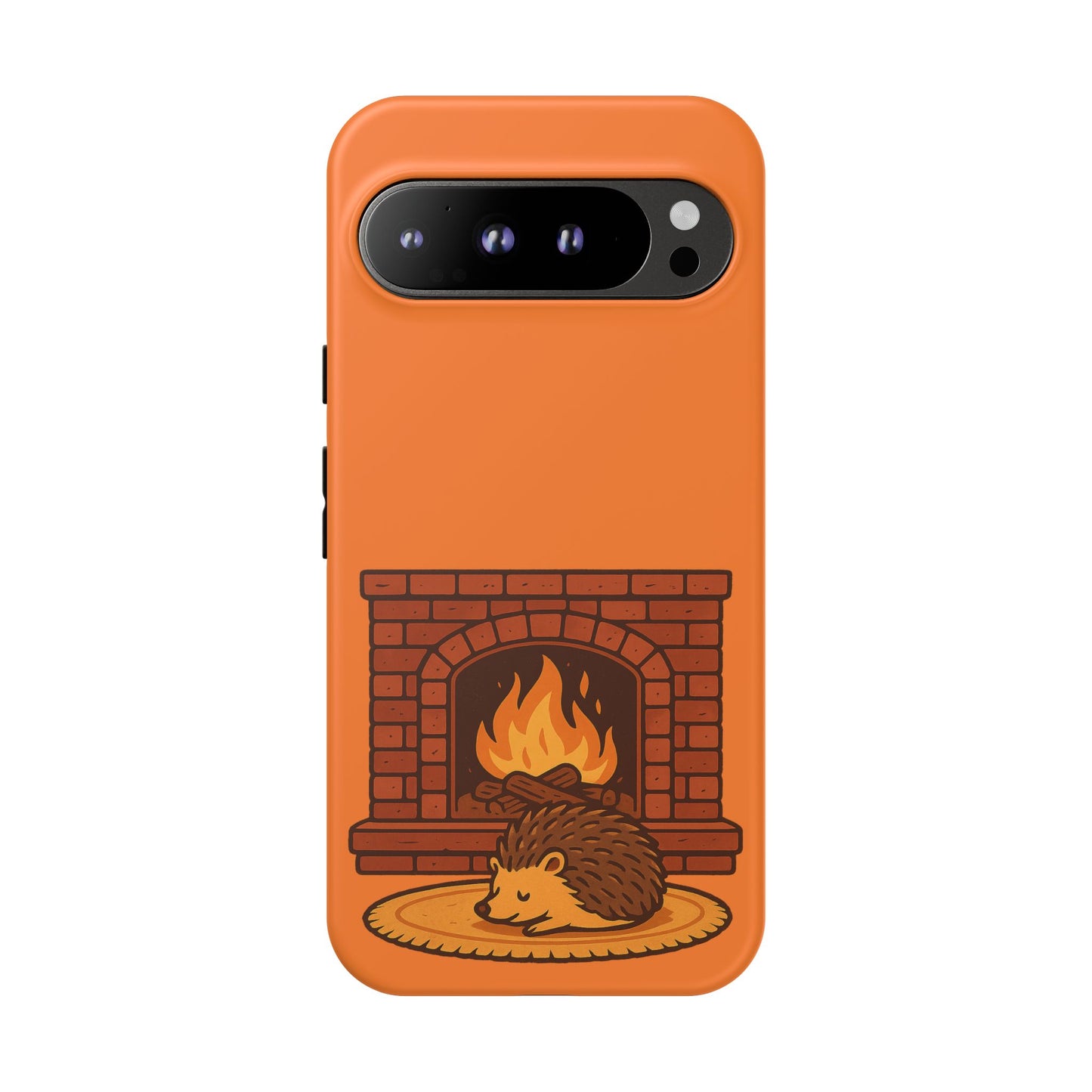 Fireside Spines Cozy Autumn Hedgehog Phone Case