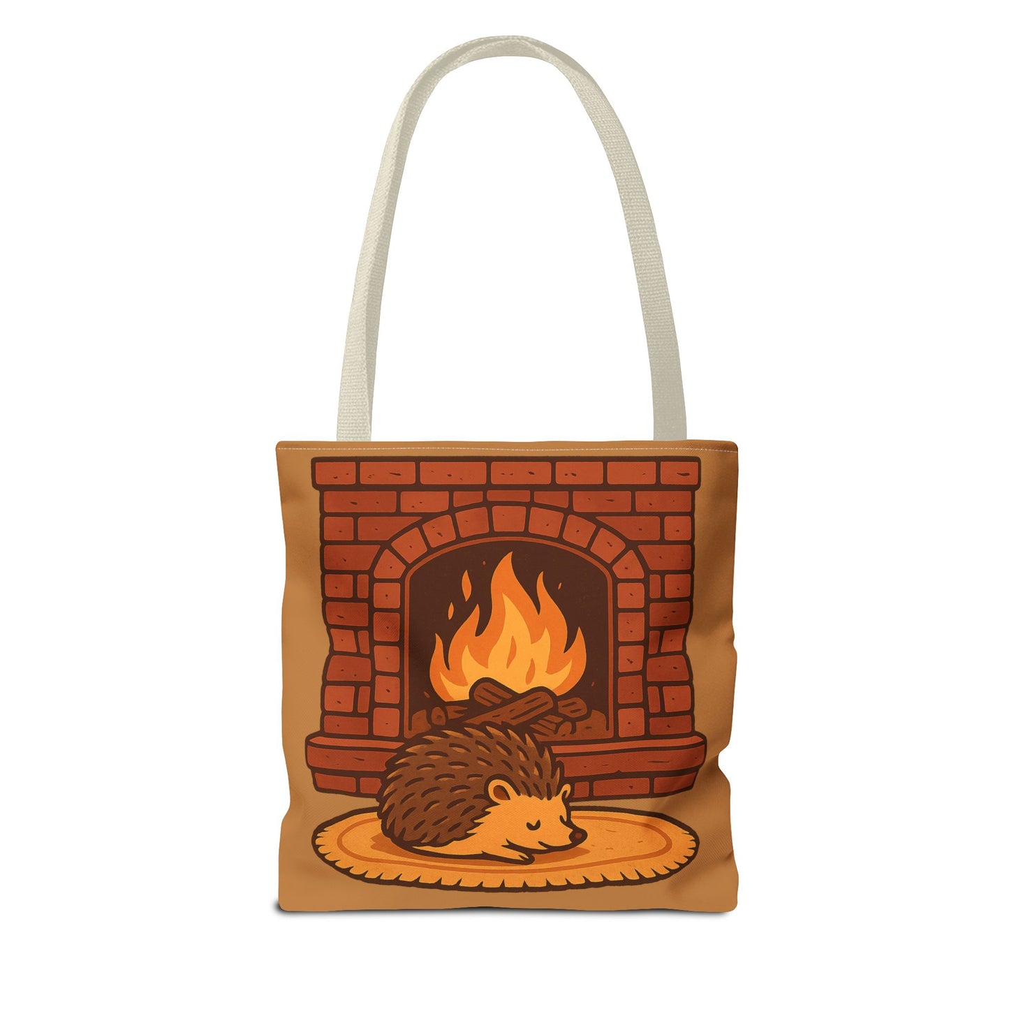 Fireside Spines Cozy Autumn Tote Bag