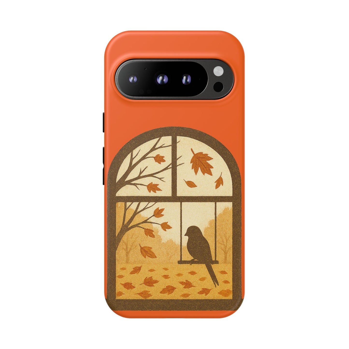 Bird In The Window Autumn Themed Phone Case