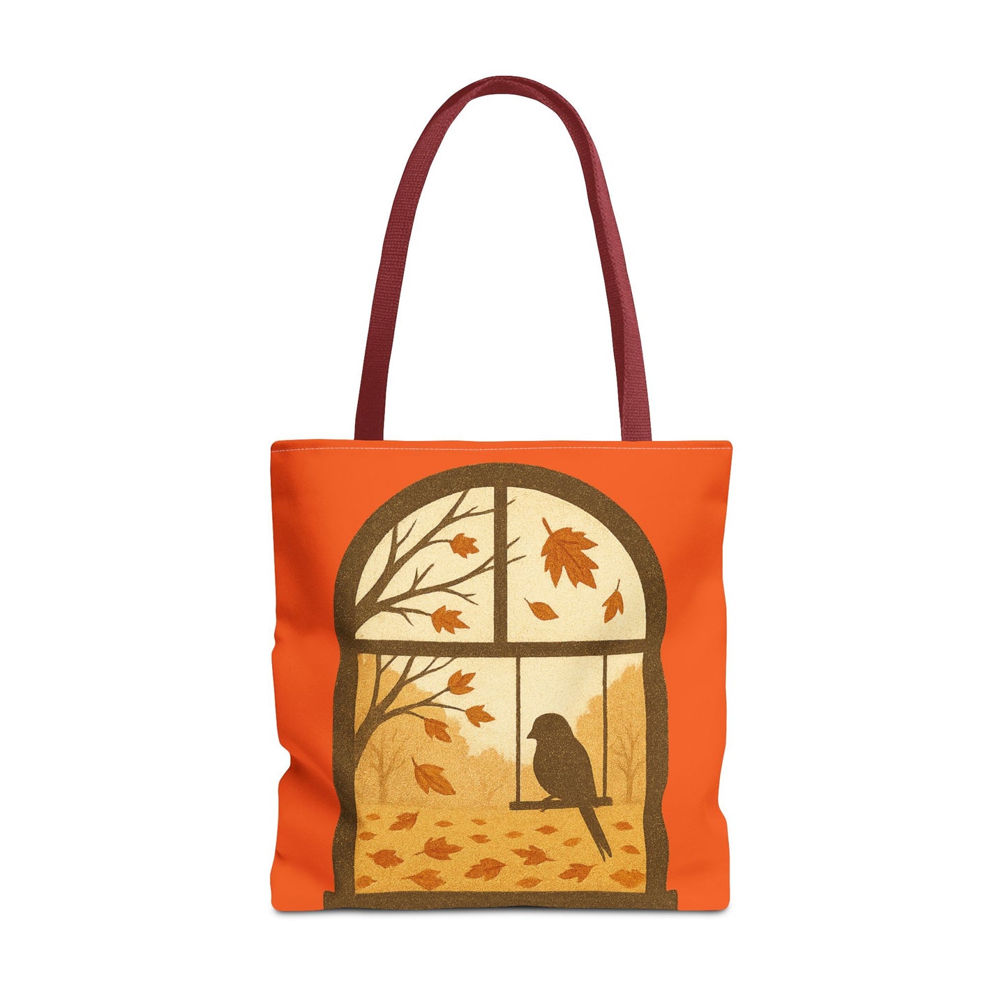 Bird In The Window Autumn Themed Tote Bag