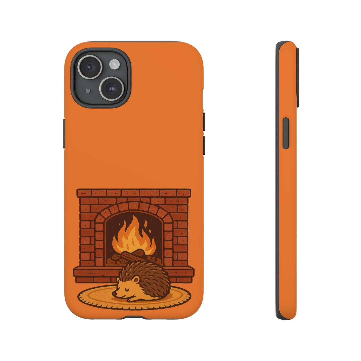 Fireside Spines Cozy Autumn Hedgehog Phone Case