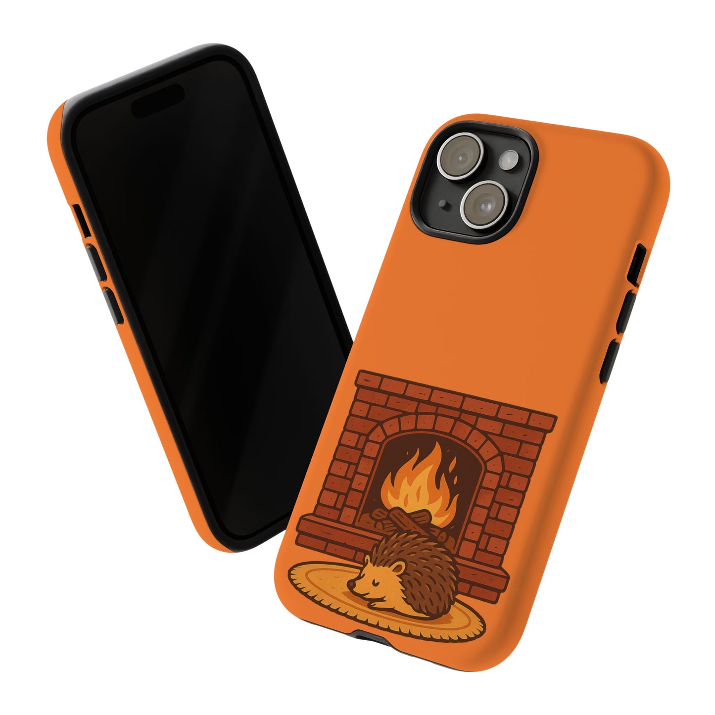 Fireside Spines Cozy Autumn Hedgehog Phone Case