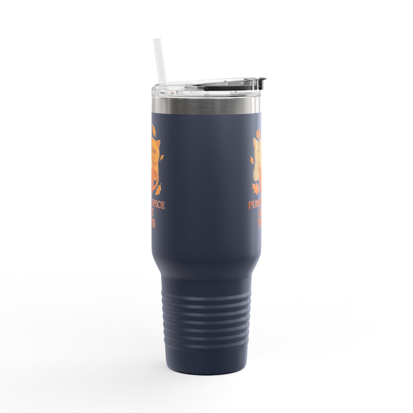 Pumpkin Spice and Cat Purrs Travel Mug