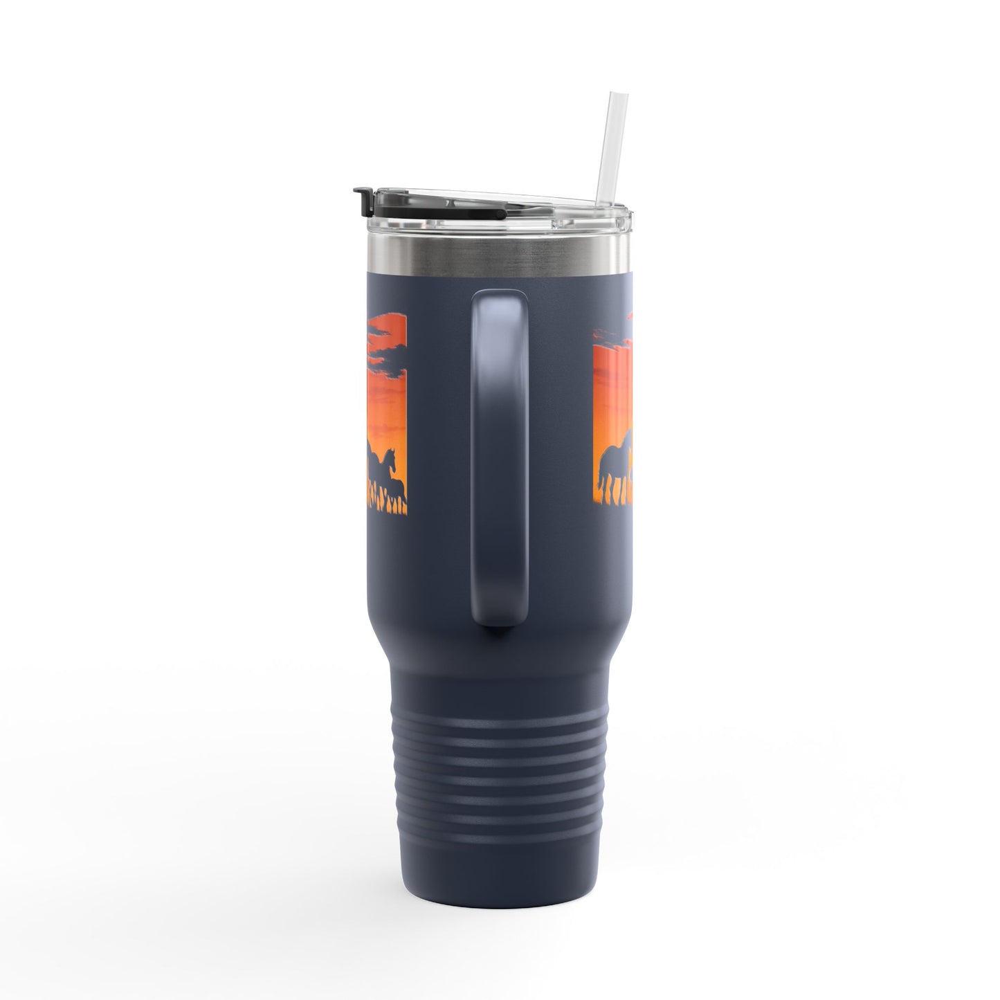 Horses on the Horizon Autumn Themed Travel Mug