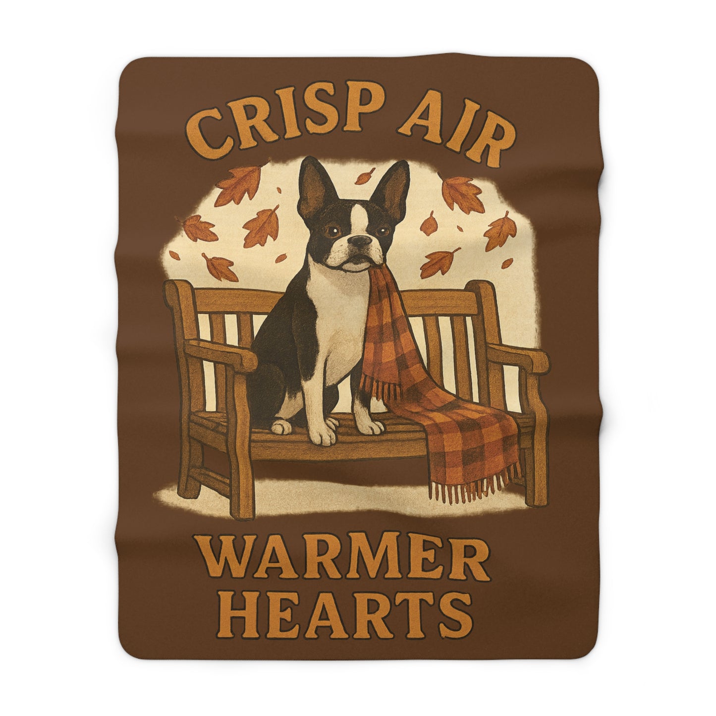 Crisp Air Warmer Hearts Sherpa Fleece Blanket