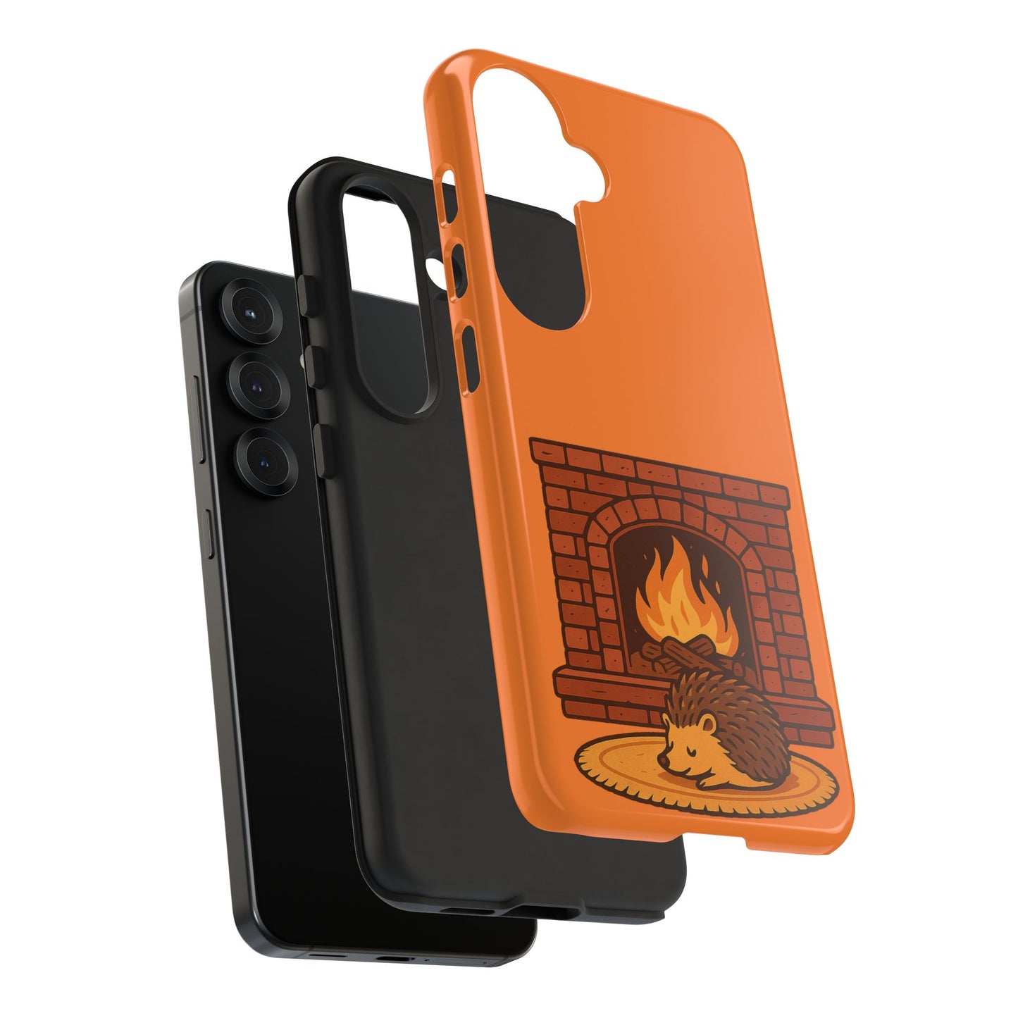 Fireside Spines Cozy Autumn Hedgehog Phone Case