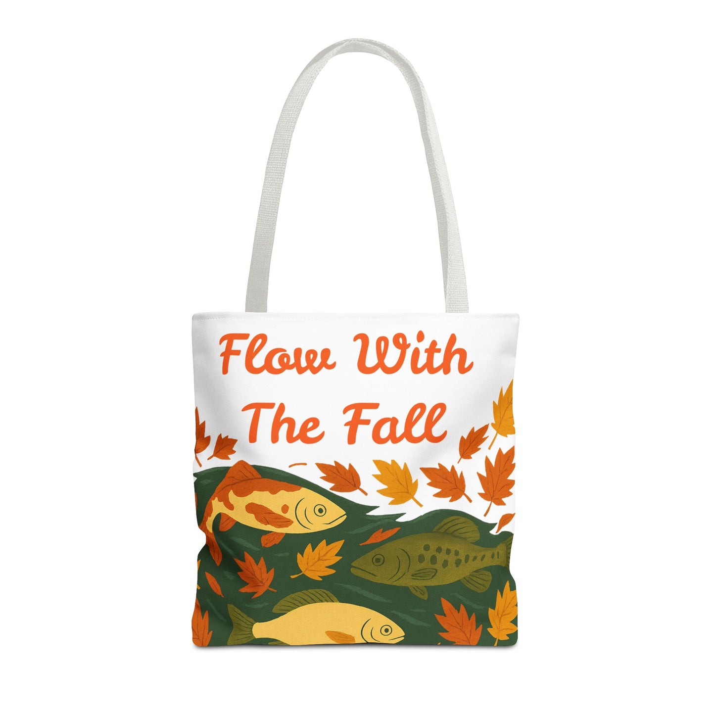 Flow With The Fall Print Tote Bag