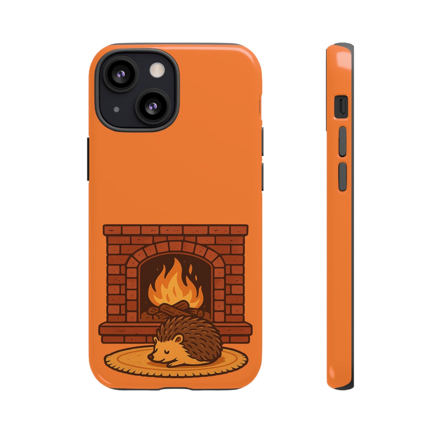 Fireside Spines Cozy Autumn Hedgehog Phone Case