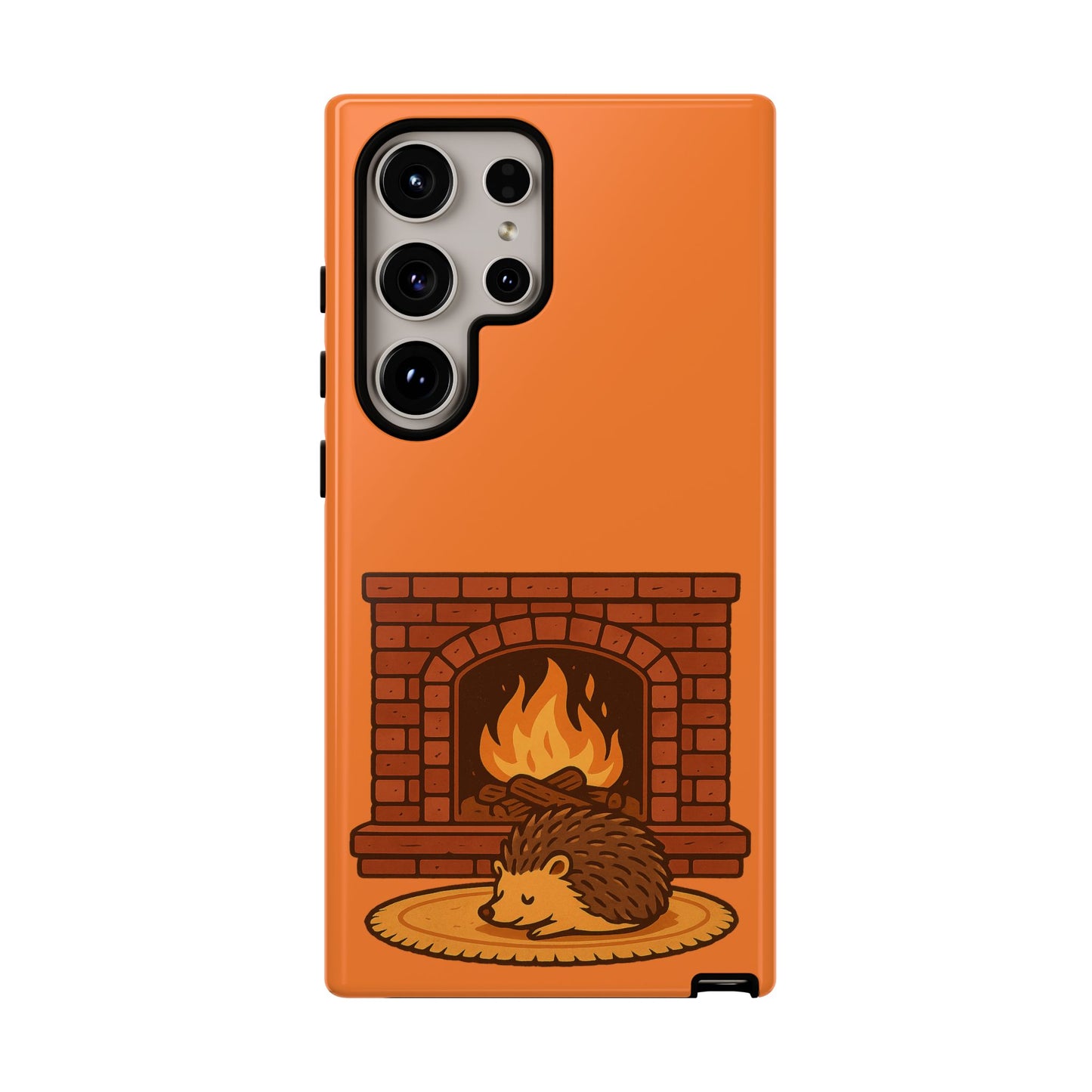 Fireside Spines Cozy Autumn Hedgehog Phone Case