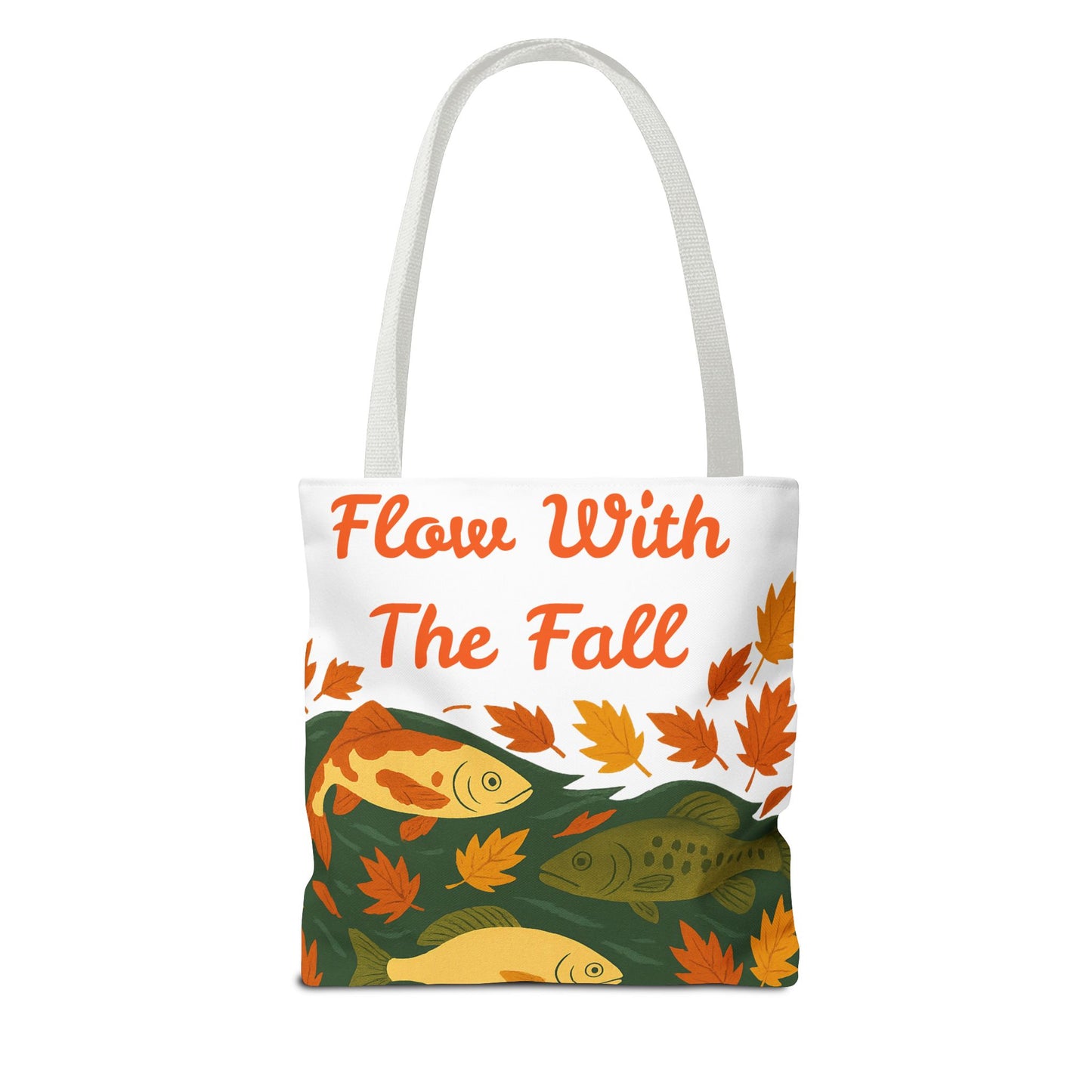 Flow With The Fall Print Tote Bag