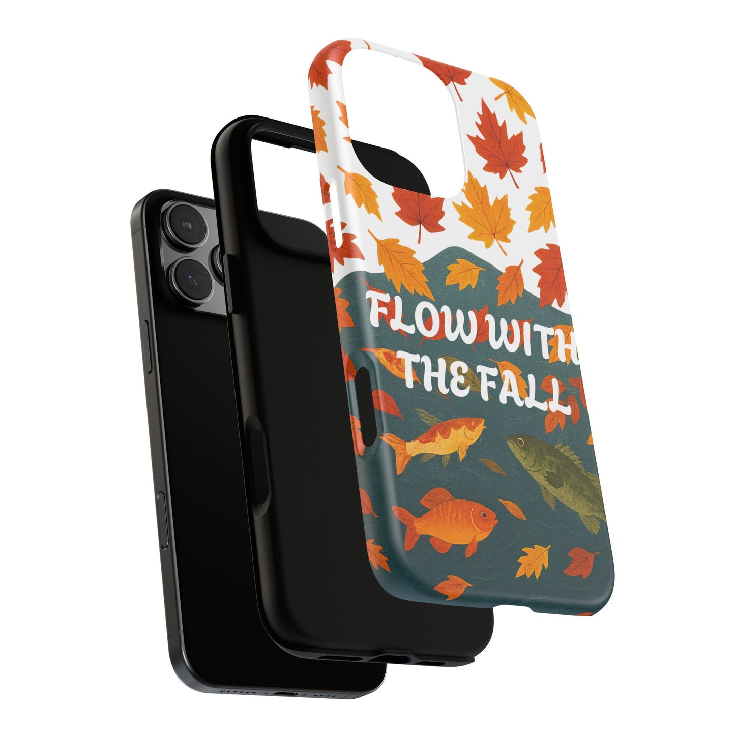 Flow With The Fall Fish Phone Case