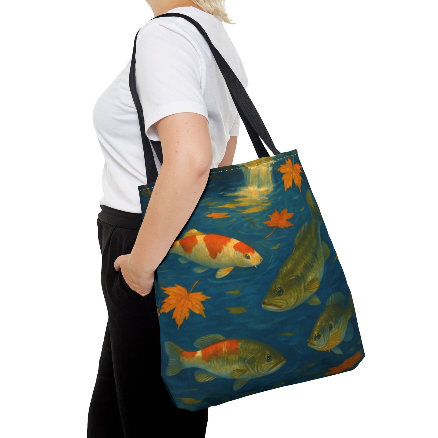 Fall Fish Print Tote Bag