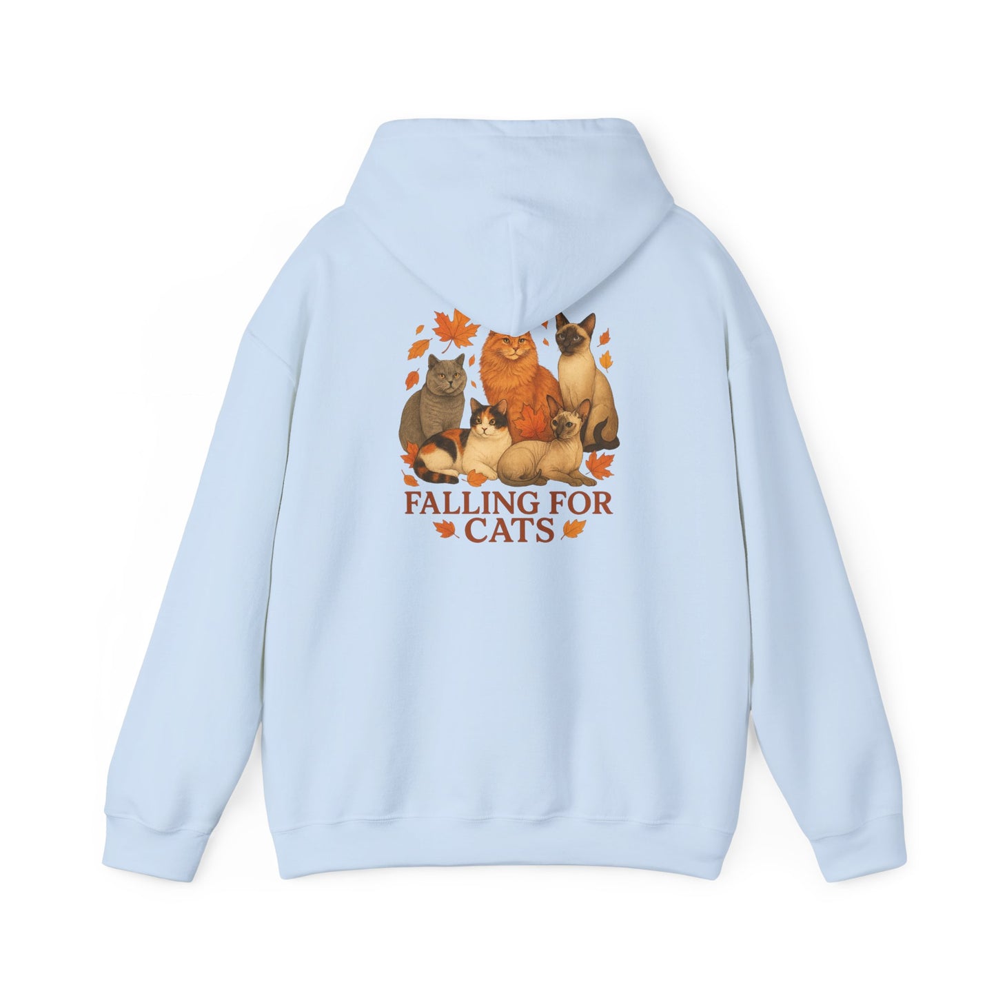 Falling For Cats Hooded Sweatshirt