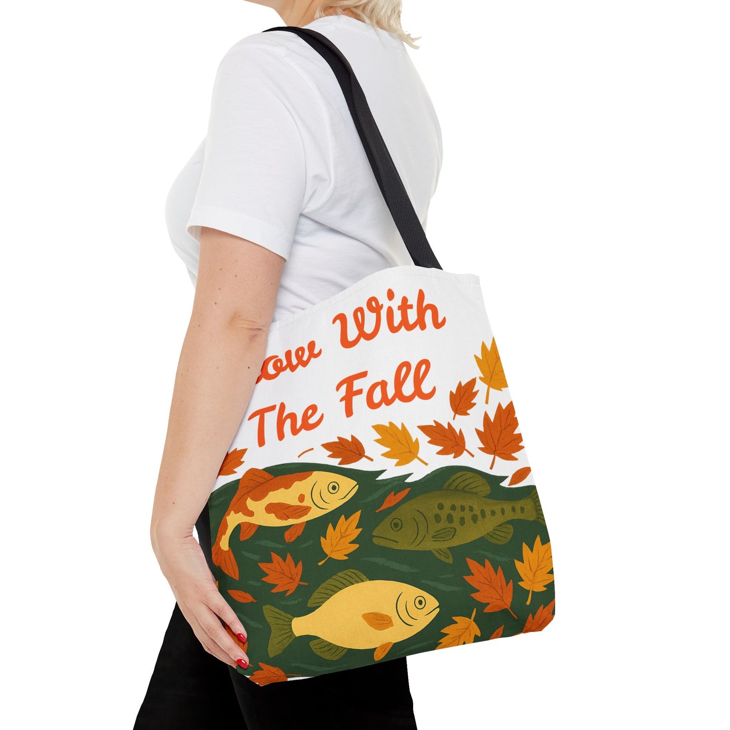 Flow With The Fall Print Tote Bag