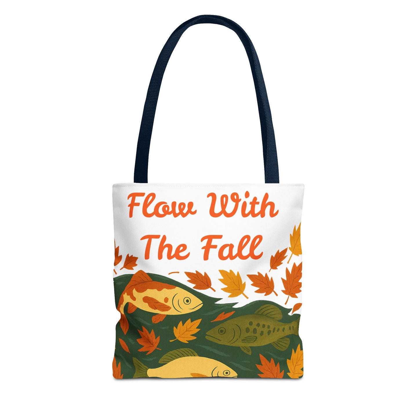 Flow With The Fall Print Tote Bag